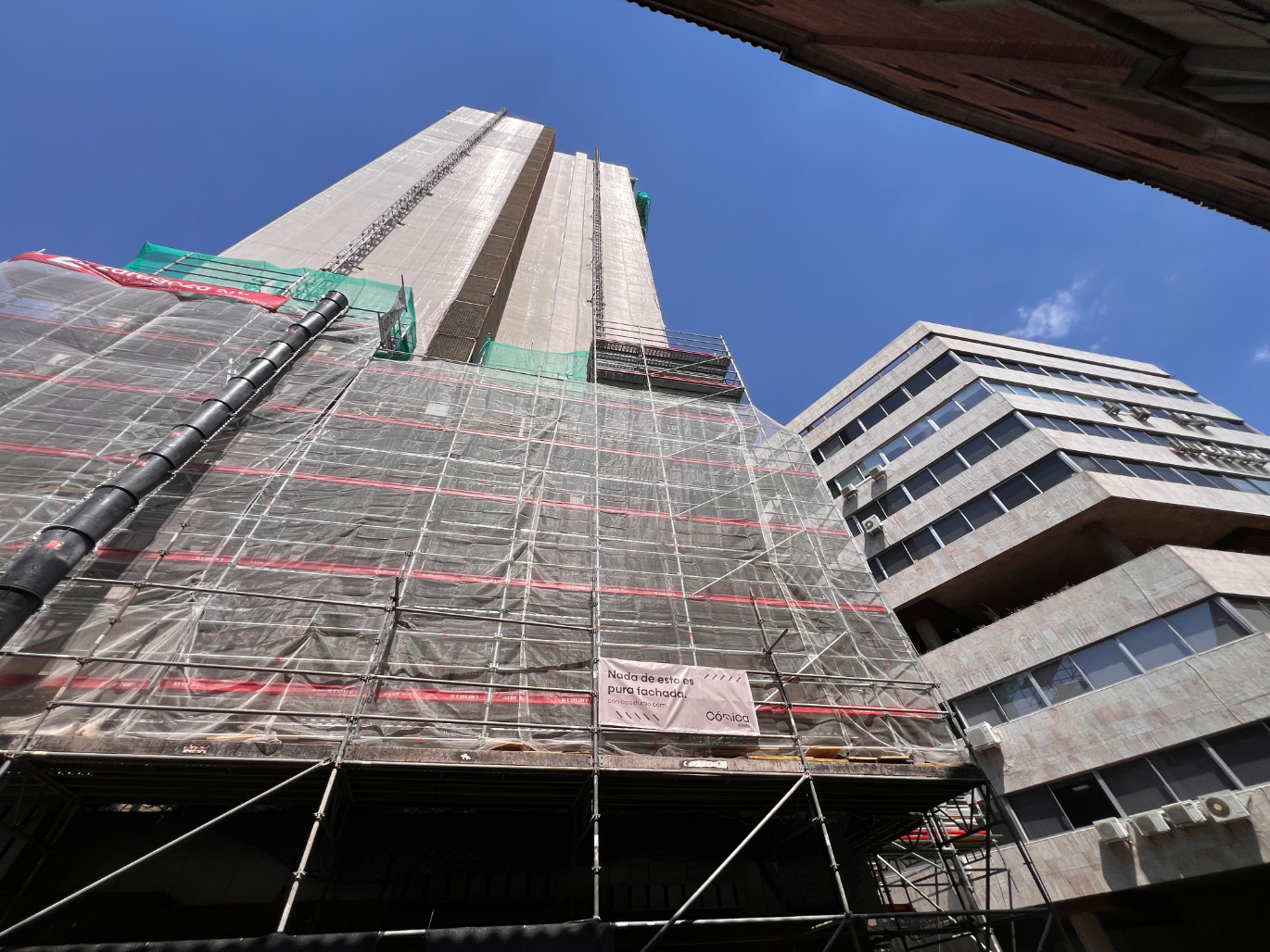 Facade rehabilitation at Princesa 25-27 Complex in Madrid